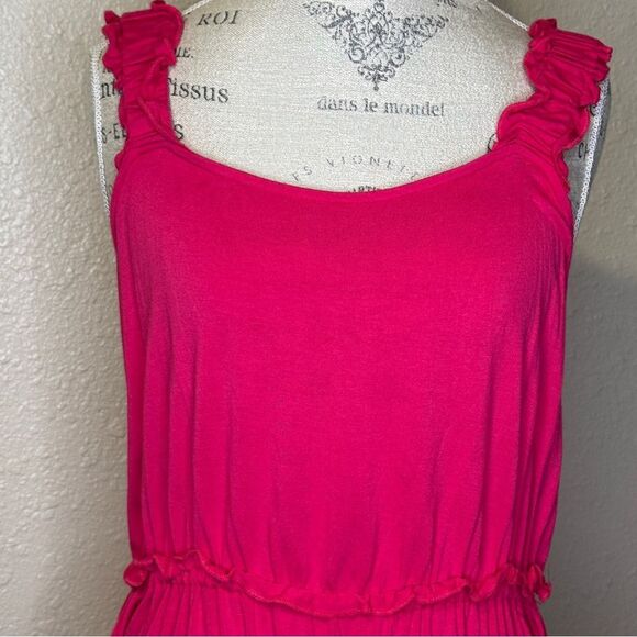 Harper 241 Women's Fuchsia Pink Sleeveless Peplum Top Large - Picture 2 of 11